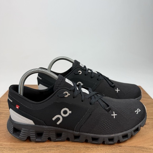 On Running Shoes - Womens On Cloud X3 Black Mesh Athletic Gym Running Sneakers Shoes Size 9 M EUC